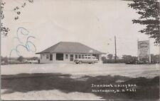RPPC Postcard Johnson's Dairy Bar Northwood NH 1957 picture