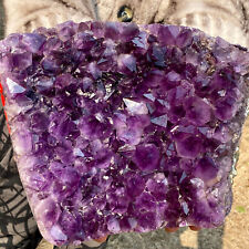 13.8LB natural amethyst geode quartz cluster crystal specimen healing. picture