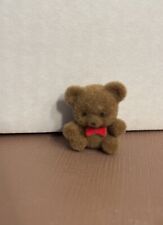 Set 9Vintage Tiny Miniature Flocked Bears.  New Old Stock picture