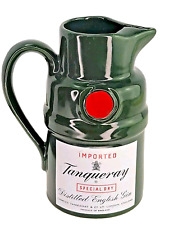 Imported Tanqueray English Dry Gin Dark Green Barware Whiskey Pitcher Vintage picture