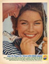 Now it's Pepsi for those who think young ad 1962 freckled girl picture