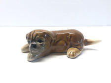 Vintage Goebel West Germany Boxer Puppy Dog Porcelain Figurine Figure picture