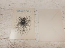 Vintage Hallmark Card Without You I Go All To Pieces 4.5x6.5 (c111) picture