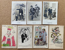 France HUMBERT-CRAWFORD AFFAIRE & Fraud Scandal - 7 ca1900 French Postcards picture