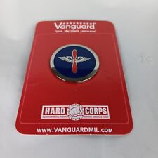 Vanguard Enamel USAF Pin Badge Red Propeller Wings Air Force Top Gun picture