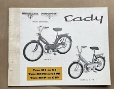 Motobecane Motoconfort Caddy Spare Part Catalog Type M1 C1 1PR 1P French texts A picture