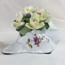 4” Shell & Jasmine Flowers Figurine, Vintage Bone China, Aynsley, England❤️ picture