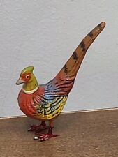 Antique German Putz Bird Colorful Figure Composition Miniature picture