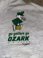 Rare Vintage Ozark Airlines go-getters go Ozark Airlines Polo Shirt picture