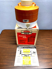 Vintage 1971 THERMOS Picnic 1 Gallon Water Jug #7785 Original Box With Pamphlet picture