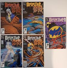 Detective Comics Lot of 5 (1st app of Anarky/ The Mud Pack) 1989 picture