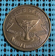 1976 Krewe of TUCKS / Salute to Zoo  antique bronze Mardi Gras Doubloon picture