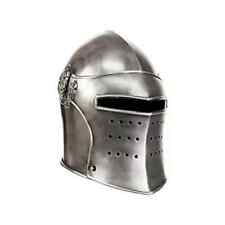 Visored Bascinet Medieval Helmet Armour Metallic One Size A picture