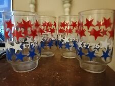 ✅Four Vintage American Colonies Flag Cups 1776 USA Drinking Glasses. Patriotic  picture