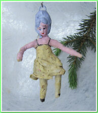 🎄Vintage antique Christmas spun cotton ornament figure #195246 picture