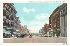 1930's Era Vtg. Un-Posted Postcard Columbus Ave. , Sandusky, Ohio picture
