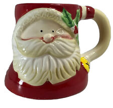 Vtg SCM Designs Santa Claus Christmas Mug Cup Santa Face Mug Handpainted NICE picture