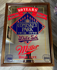 Vintage Rare Miller High Life Comiskey Park 80 Year Chicago White Sox Bar Mirror picture