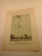 Vtg 1920 WW1 PRINT of WWI Events & People THE TRAGIC DEATH OF LIEUT. WARNFORD picture