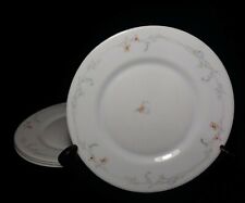 4 Arcopal by Odessa 7 3/4 in Salad Dessert Plate Blue & Pink Flowers White picture