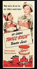 Libby's Tomato Juice ad vintage 1950's mother daughter shopping advertisement  picture