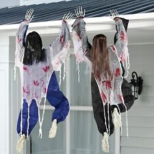 Syncfun Halloween 2 Pcs Climbing Zombies Wall Decor for Haunted House Party Prop picture