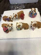 Danbury Mint Bulldog Miniature Set picture