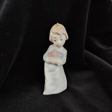 Lladro Porcelain Christmas Morning Replacement Ornament #5940 Spain #2 Girl picture
