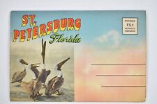 Vintage 1940's St. Petersburg Florida 18 Postcard Scenes Souvenir Foldout Book picture