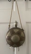 Vintage Moroccan Brass Canteen Flask  picture