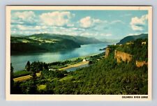 Crown Point OR-Oregon, Columbia River Gorge, Antique Vintage Souvenir Postcard picture