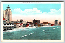 c1910s Ocean Front Long Beach California Vintage Postcard picture