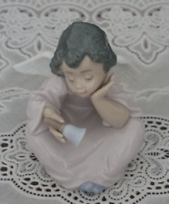 VINTAGE Lladro Porcelain Figurine Heavenly Chimes - Angel with Bell #5723, Spain picture