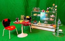 MICKEY & MINNIE Cafe & Re-Ment GO GO SUPERMARKET + Display Case RARE picture