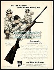 1959 BROWNING .22 Automatic Rifle PRINT AD Family Shooting Fun picture