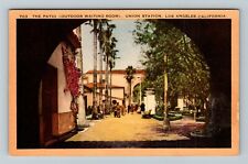 Los Angeles CA-California, The Patio At Union Station, Vintage Postcard picture