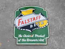 PORCELIAN FALSTAFF  ENAMEL SIGN SIZE 24X20 E INCHES SINGLE SIDED picture