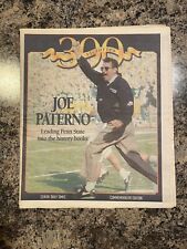 1998 Joe Paterno 300 Wins Newspaper.  Penn State Football picture