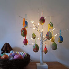 Vintage Easter Eggs Hanging Ornaments Spring Holiday Home Paper Mache Tree Decor picture