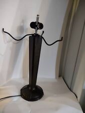 Vintage Leviton Lamp Craftsman Mission Style Black Bronze finish #46  picture