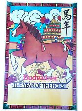 Vintage 1990 Budweiser Salutes The Year Of The Horse Poster 19