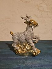 Vintage Gold Goat Figurine Hollywood Regency picture