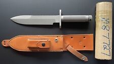 Custom Robert Parrish 8” Survival Knife w/ Leather Sheath picture
