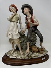 LARGE CAPODIMONTE ARMANI “THE PROPOSAL” PORCELAIN FIGURINE 12” TALL CHECK PHOTOS picture