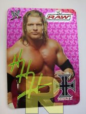 Triple H / HHH® Signed Holo Foil® WWE Raw 2005® Italian® EX Card picture