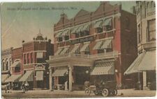 Marshfield, WI Wisconsin 1912 Postcard, Hotel Blodgett, Street Scene picture