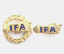 2 IFA International Footprint Association Foot Pins Law Enforcement Fraternal VT picture