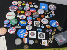 huge lot 71 political pinbacks buttons w/ medal medallion lot 
