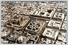 RPPC c1940s Plaza De la Constitucion Mexico City Aerial Real Photo Postcard picture