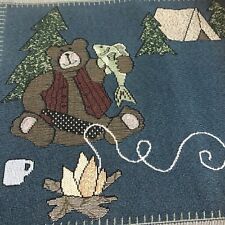 Tapestry Placemats Bear Moose Set Of 2 Log Cabin Camp Hunting Lake Lodge ...... picture